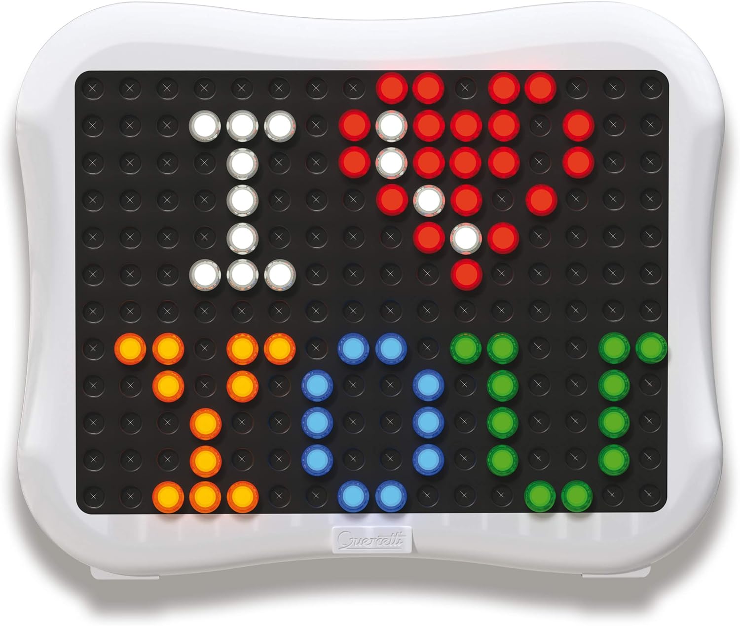 Quercetti - 1805 Peg Brite - Kids' Mosaic Kits, 123 pezzi