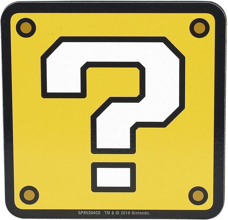 Pyramid International Super Mario Gift Set with Mug, Coaster and Keyring in Presentation Gift Box (Super Mario Design) 11oz Ceramic Mug - Official Merchandise