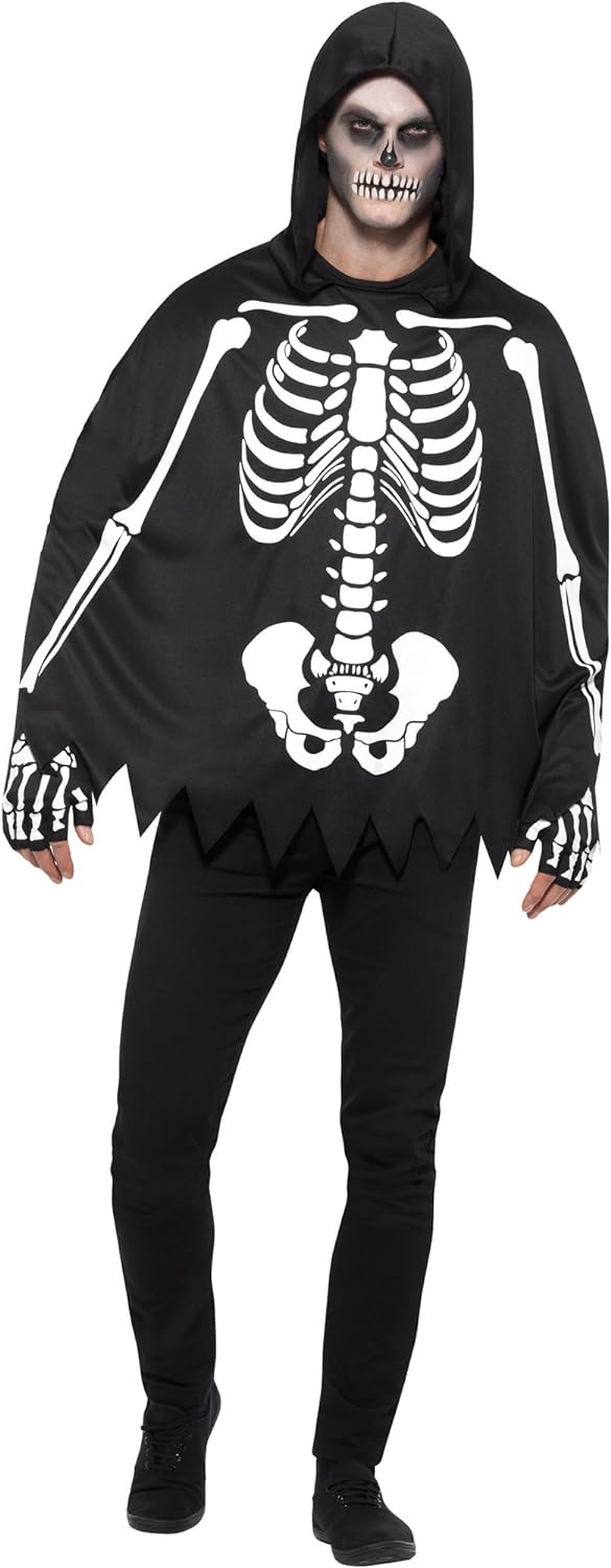 Smiffys Skeleton Kit, Unisex, Black