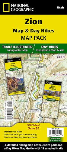 Zion National Day Hikes and National Park Bundle (National Geographic Trails Illustrated Map