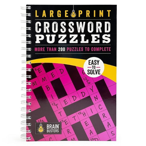 Large Print Crossword Puzzles Pink