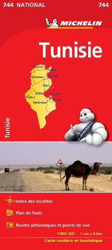 Tunisia - Michelin National Map 744