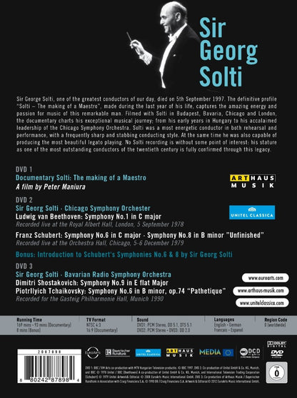 Solti 100 Anniversary DVD Box Set (Chicago Symphony Orchestra/ Bavarian Radio Symphony Orchestra/ Georg Solti) (Euroarts: 2087898)