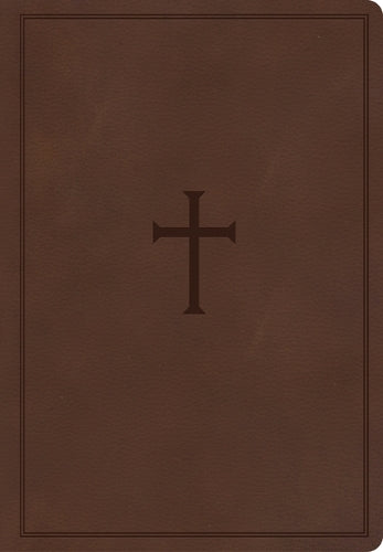 CSB Super Giant Print Reference Bible, Brown LeatherTouch