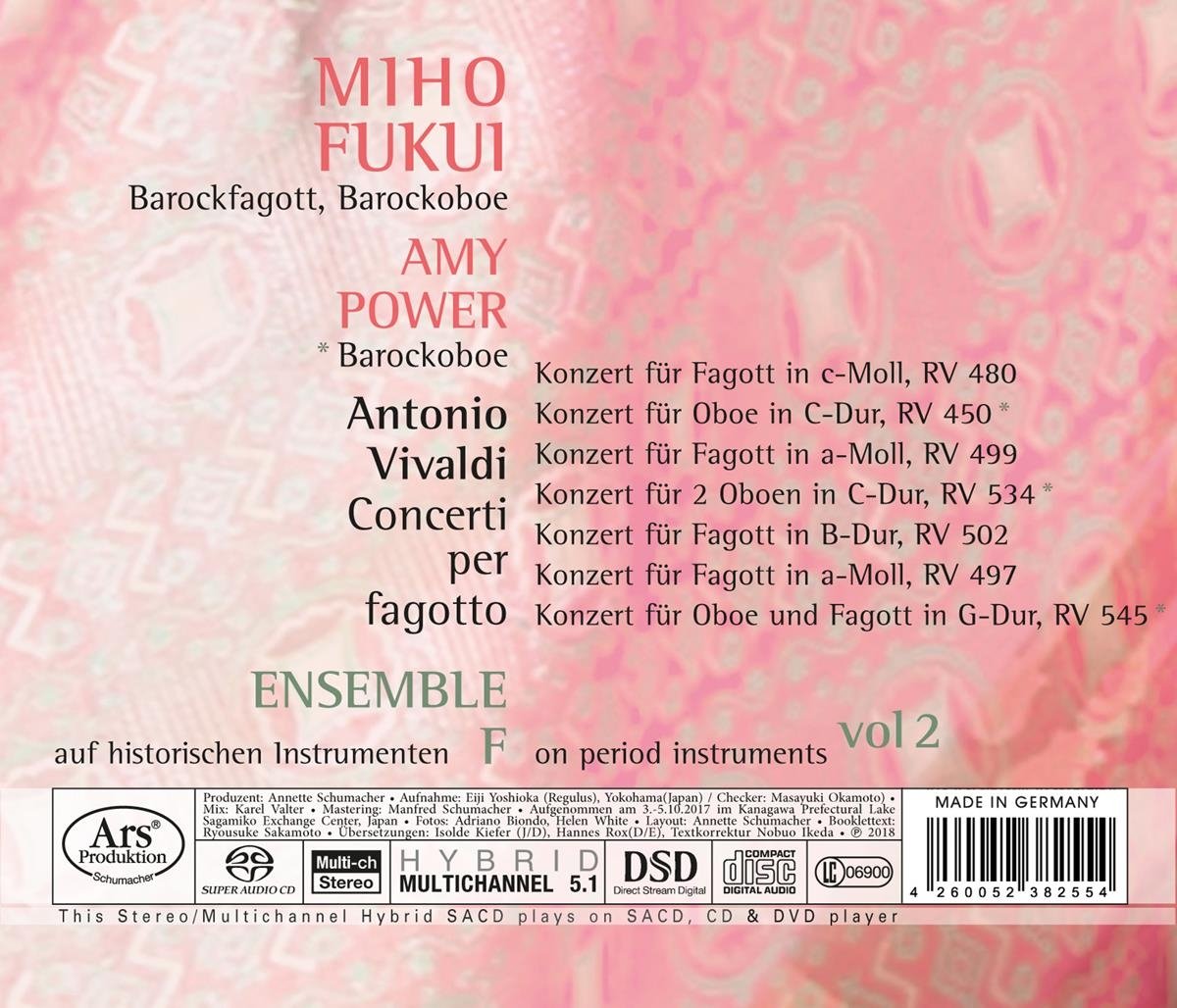 Vivaldi: Fagottkonzerte Vol. 2