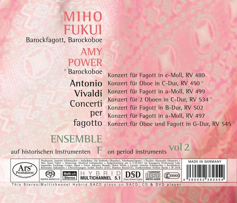 Vivaldi: Fagottkonzerte Vol. 2