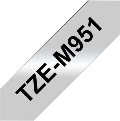 Brother TZe-M951 - Black on matte silver - Roll (2.4 cm x 8 m) 1 cassette(s) laminated tape - for Brother PT-D600, P-Touch PT-D800, P900, P950, P-Touch Cube Plus PT-P710