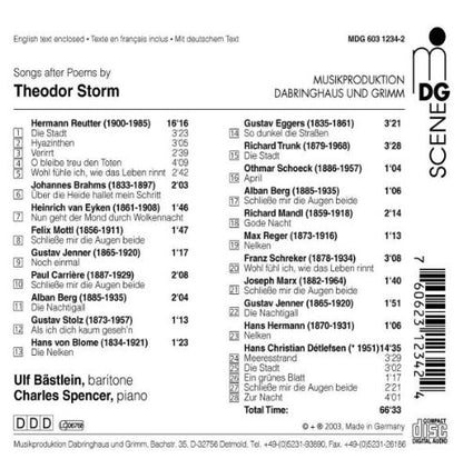 Songs After Poems By Theodor Storm
