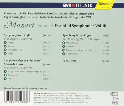 Essential Symphonies Vol. Iii (Norrington)