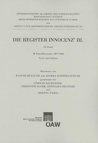 Die Register Innocenz III. / 10. Pontifikatsjahr 1207/1208