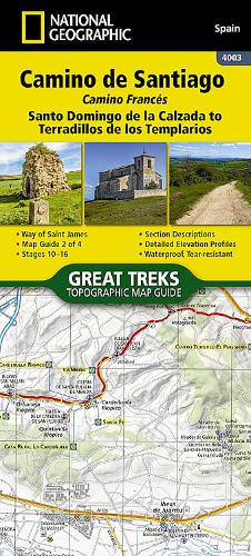 Camino de Santiago - Camino Frances Map 2 of 4