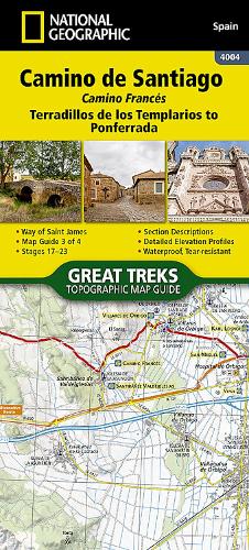 Camino de Santiago - Camino Frances Map 3 of 4 (Terradillos de los Templarios to Ponferrada): 4004 (National Geographic Trails Illustrated Map
