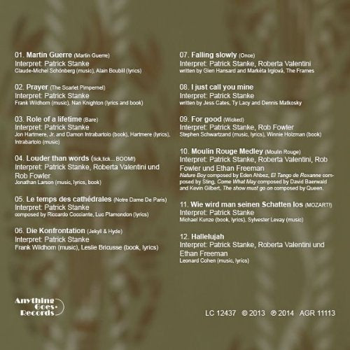 STANKE, PATRICK - ROLE OF A LIFETIME
