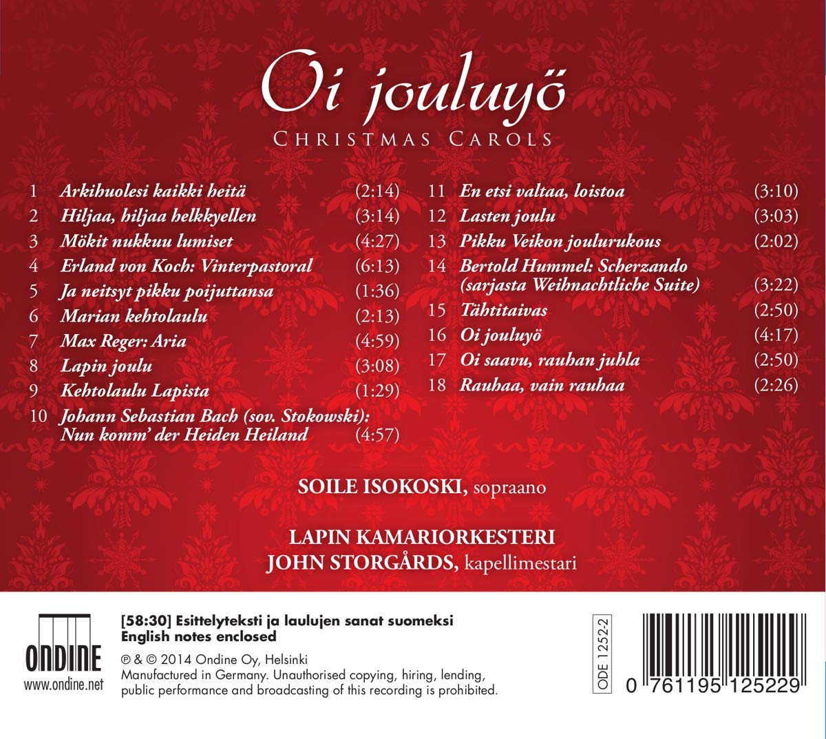 Oi Jouluyö-Christmas Carols