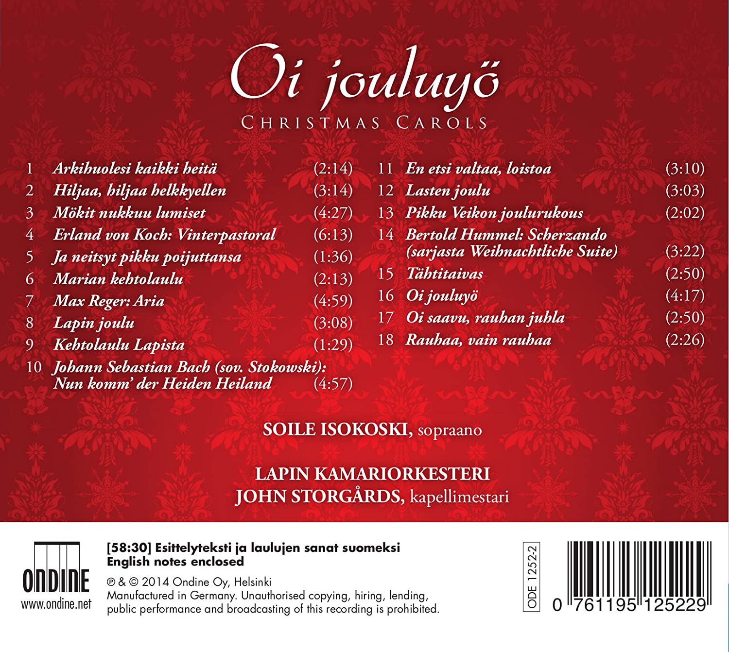 Oi Jouluyö-Christmas Carols