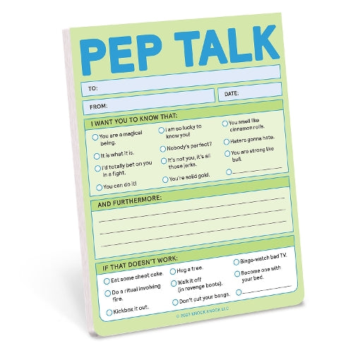 Knock Knock Pep Talk Nifty Note (Pastel)