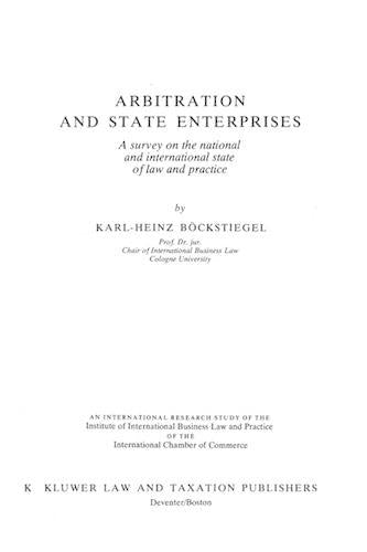 Arbitration and State Enterprises