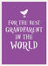 For the Best Grandparent in the World