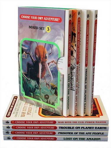 Choose Your Own Adventure 4-Book Boxed Set #3 (Lost On The Amazon , Prisoner Of The Ant People, Trouble On Planet Earth, War With The Evil Power Master)