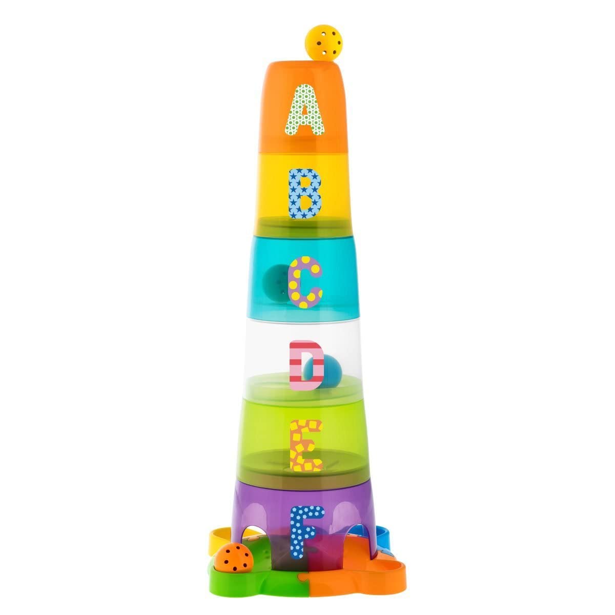 Chicco 13 Stapelbecher und Kugelbahn Fun Balls, Stacking Tower Game, 5