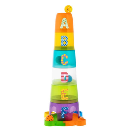 Chicco 13 Stapelbecher und Kugelbahn Fun Balls, Stacking Tower Game, 5