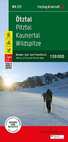 Ötztal Hiking, Cycling & Leisure Map - Pitztal, Kaunertal, Wildspitze WK 251 (Wander-Rad-Freizeitkarte