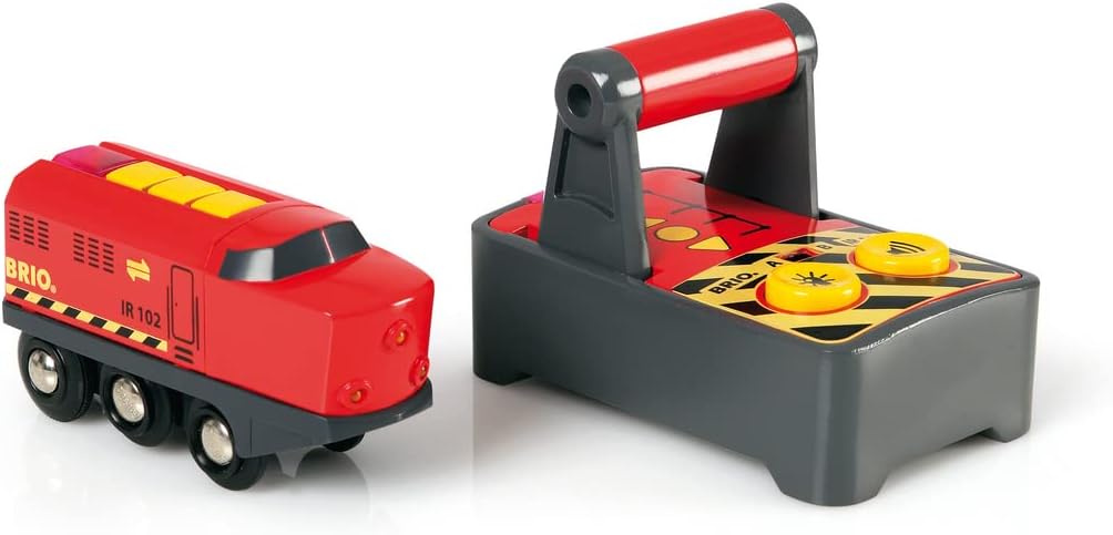 BRIO World Remote Control Toy Train Engine for Kids Age 3 Years Up