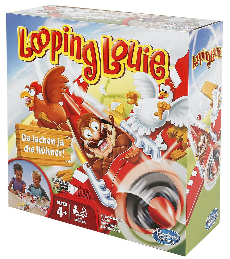 Hasbro 15692398 Looping Louie Children's Game, Funny 3D Party Game for Children's Birthdays, Fun Party & Family Game, for Children and Adults, 2-4 Players, from 4 Years Single
