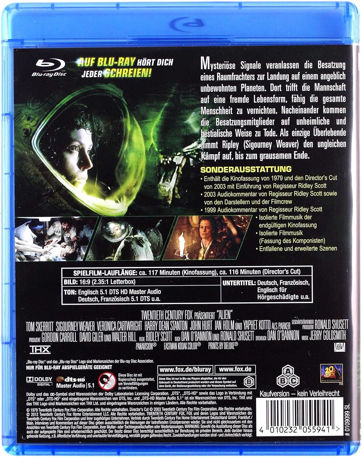 Tom Skerritt, Sigourney Weaver, Veronica Cartwright, Yaphet Kotto, Harry Dean Stanton - Alien,blu-r.0109099