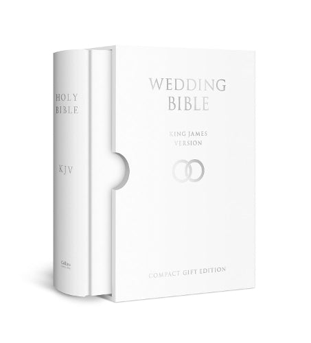 HOLY BIBLE: King James Version (KJV) White Compact Wedding Edition