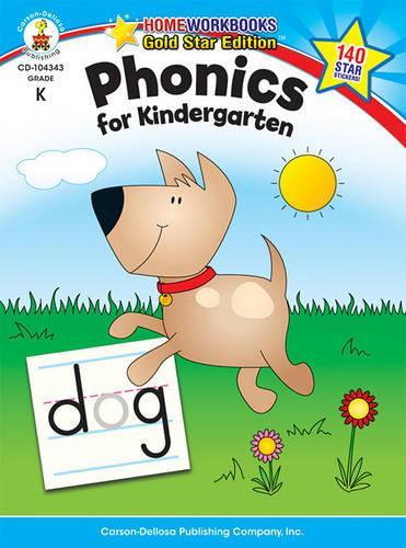 Phonics for Kindergarten, Grade K: Gold Star Edition (Home Workbooks