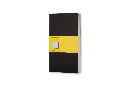 Moleskine Squared Cahier L - Black Cover (3 Set)