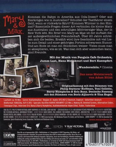 Mary & Max - oder: Schrumpfen Schafe, wenn es regnet?