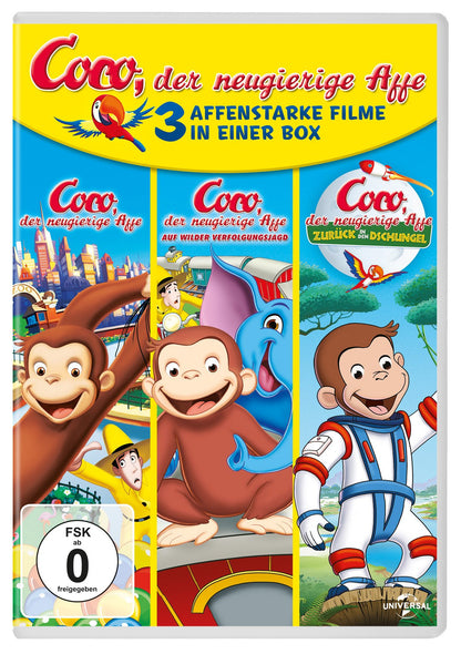 Coco, der neugierige Affe – 3 affenstarke Filme in einer Box