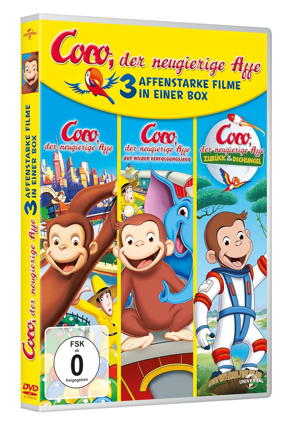 Coco, der neugierige Affe – 3 affenstarke Filme in einer Box