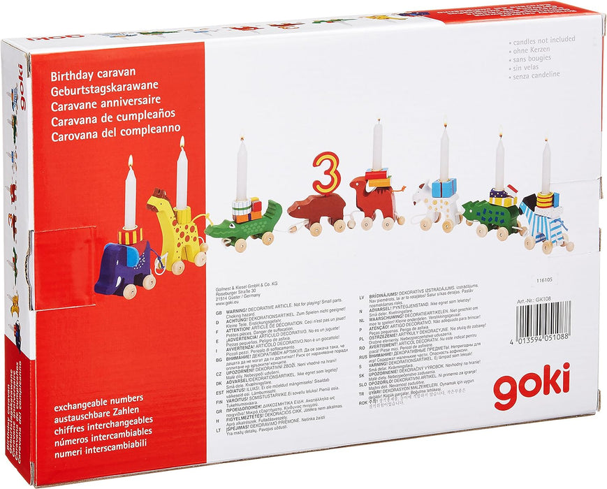 Goki GK108 Birthday Caravan, Multicoloured