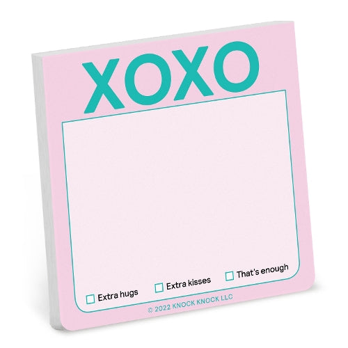 Knock Knock XOXO Sticky Note (Pastel Version)