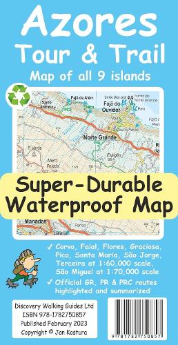 Azores Tour & Trail Super-Durable Map (2nd edition