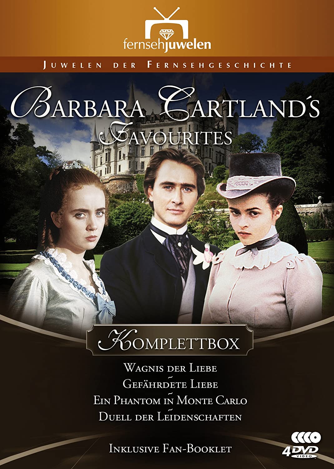 Barbara Cartland's Favourites Komplettbox (Wagnis der Liebe / Gefährdete Liebe / Ein Phantom in Monte Carlo / Duell der Leidenschaften)