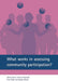 What works in assessing community participation?