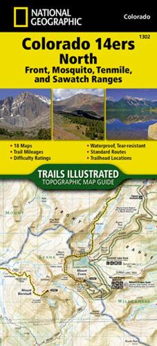 Colorado 14ers North Map