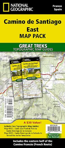 Camino de Santiago East Map Map Pack Bundle
