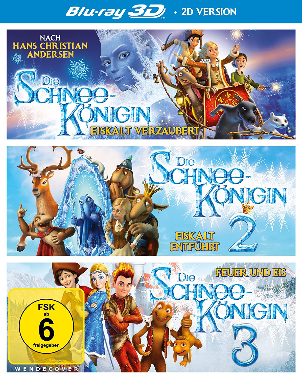 Die Schneekönigin 1-3 Box (3 Blu-ray 3D) ( inkl. 2D-Version