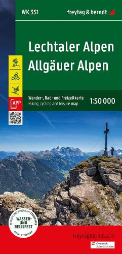 Lechtaler Alpen - Allgäuer Alpen Hiking, Cycling & Leisure Map - 1:50,000 scale: Mit APP, wasserfest und reißfest: 351 (Wander-Rad-Freizeitkarte