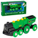 BRIO 7312350335934 World Big Action Locomotive Battery Powered Toy Train Engine, For Kids Age 3 Years And Up, Green