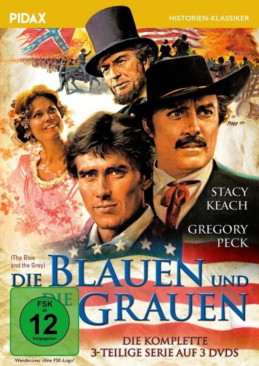 Die Blauen und die Grauen (The Blue and the Gray) / Der komplette Dreiteiler mit Gregory Peck und Stacey Keach (Pidax Historien-Klassiker)