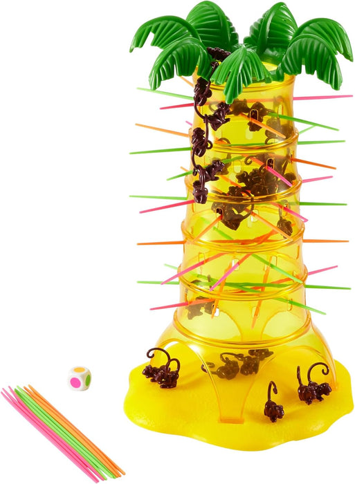Mattel Games Tumblin’ Monkeys Kids Game with Monkey Game Pieces, Sticks and Game Unit, Easy-to-Learn, Makes a Great Gift for 5 Year Olds and Up, 52563