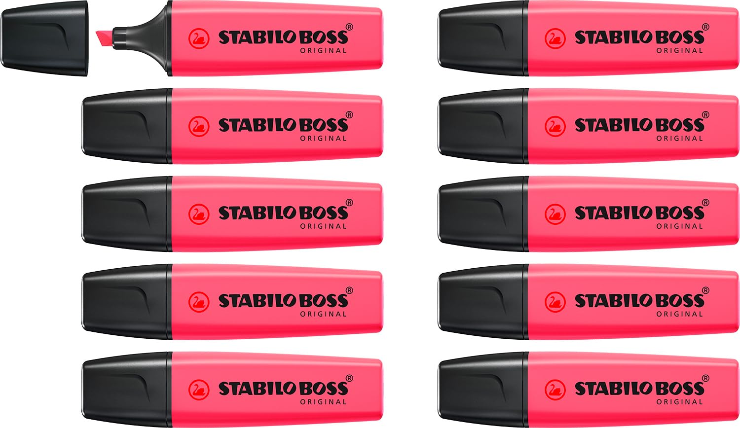 Highlighter - STABILO BOSS ORIGINAL - Pack of 10