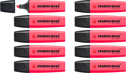 Highlighter - STABILO BOSS ORIGINAL - Pack of 10