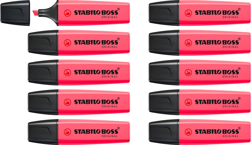 Highlighter - STABILO BOSS ORIGINAL - Pack of 10